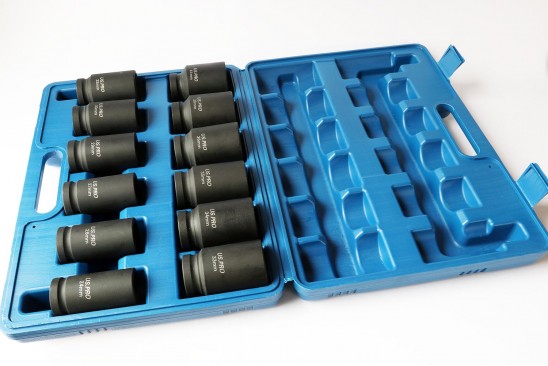 Doppenset kracht/ impact diep 6-kant 3/4" 12-delig